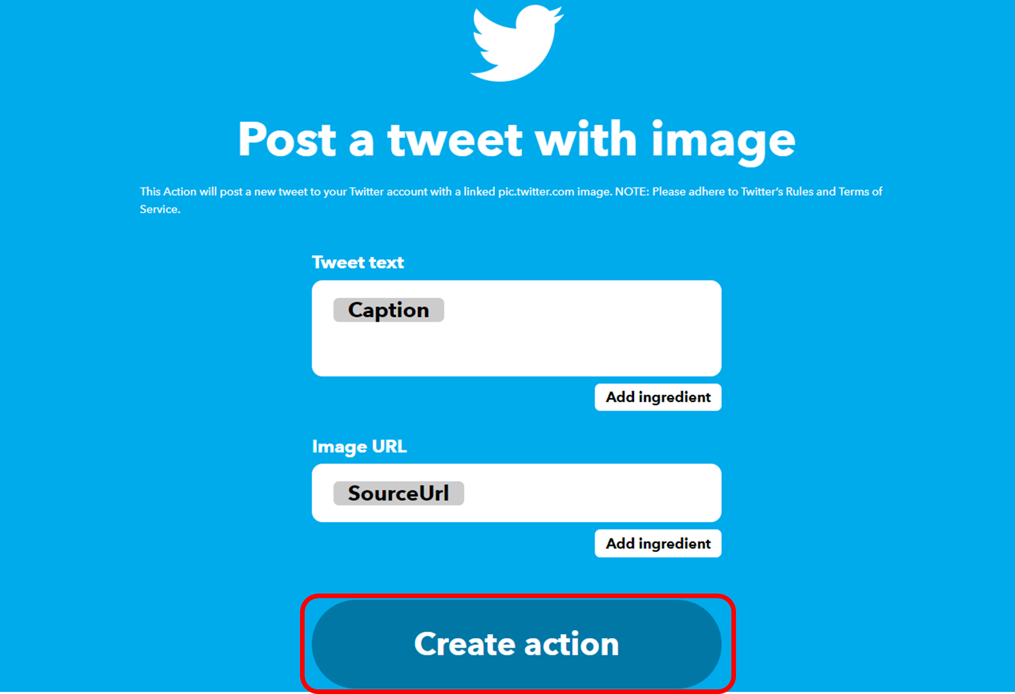 【IFTTT】Instagramの投稿をTwitterに写真付きで自動投稿したい場合の対処法