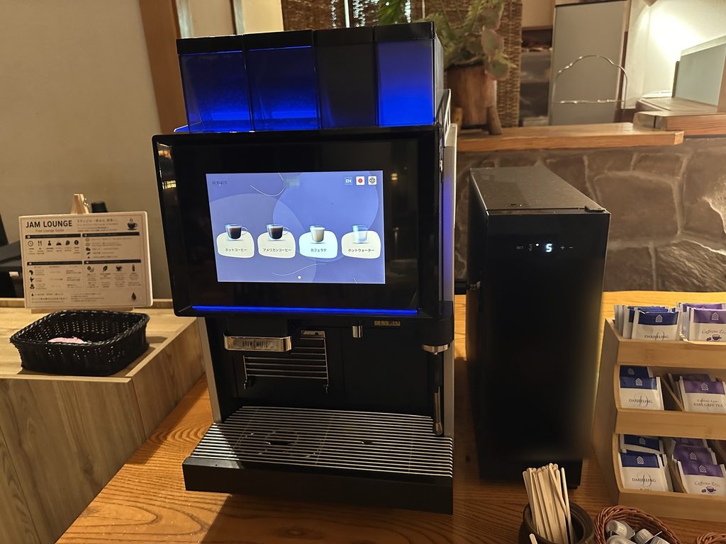 JAM LOUNGEのコーヒーマシン